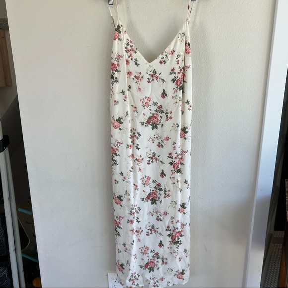 Reformation Floral Midi Dress - White and Pink - Picture 2 of 7